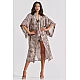 Μάξι Κιμονό Σατέν    Animal Print Milena By Paris 005376-Animal Print