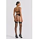 Σετ Sexy Εσωρούχων με Bralette, Ζαρτιέρα και String   Μαύρο ασημί Milena By Paris Set10208_5428-Μαύρο-ασημί