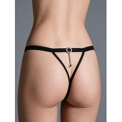 G string Δερματίνη   Μαύρο Milena By Paris 060103-Μαύρο