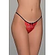 Δαντελένιο G String – Κόκκινο Milena By Paris 006906-Κόκκινο