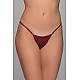 Micro G string Ιριδίζουσα Λύκρα   Μπορντό Milena By Paris 006915-Μπορντό