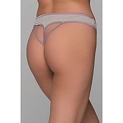 G string Λύκρα   Μπεζ Milena By Paris 006918-Μπεζ