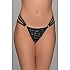 G string Τριπλά Λάστιχα   Μαύρο ασημί Milena By Paris 006921-Μαύρο-ασημί