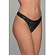G string Τούλι και Βελούδο   Μαύρο ασημί Milena By Paris 006924-Μαύρο-ασημί