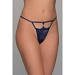 Δαντελένιο G string με Κόσμημα   Μπλε Milena By Paris 006937-Μπλε