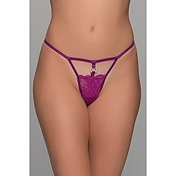 Δαντελένιο G string με Κόσμημα   Magenta Milena By Paris 006937-Magenta