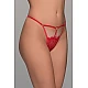 Δαντελένιο G string με Καρδούλα   Κόκκινο Milena By Paris 006938-Κόκκινο