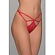 Δαντελένιο G string   Κόκκινο Milena By Paris 006939-Κόκκινο