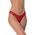 G string Ύφασμα Γυαλιστερό & Δαντέλα   Κόκκινο Milena By Paris 006956-Κόκκινο