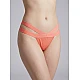 G string Γυαλιστερή Λύκρα με Φαρδιά Λάστιχα   Κοραλί Milena By Paris 006965-Κοραλί