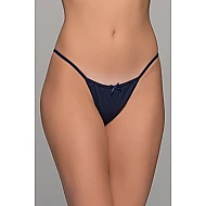 Tanga String  Ύφασμα Ριπ   Μπλε Milena By Paris 007722-Μπλε