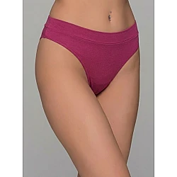 Plus Size String Bamboo   Μπορντό Milena By Paris PS-7724-Μπορντό