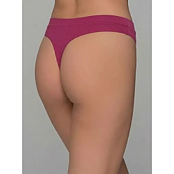 Plus Size String Bamboo   Μπορντό Milena By Paris PS-7724-Μπορντό