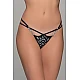 Tanga String Τούλι και Βελούδο   Μαύρο ασημί Milena By Paris 007726-Μαύρο-ασημί
