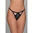 Tanga String Δαντέλα   Μαύρο Milena By Paris 007735-Μαύρο