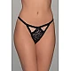 Tanga String Δαντέλα   Μαύρο Milena By Paris 007735-Μαύρο