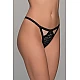 Tanga String Δαντέλα   Μαύρο Milena By Paris 007735-Μαύρο