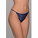 Ψηλόμεσο Tanga String Δαντέλα   Μπλε Milena By Paris 007740-Μπλε