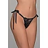 String Δαντέλα Δετό   Μαύρο Milena By Paris 007741-Μαύρο