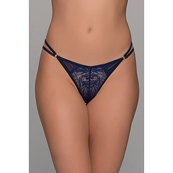 Δαντελένιο String Tanga   Μπλε Milena By Paris 007742-Μπλε