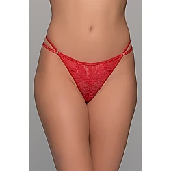 Δαντελένιο String Tanga   Κόκκινο Milena By Paris 007742-Κόκκινο