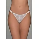 Δαντελένιο String Tanga    Λευκό Milena By Paris 007742-Λευκό
