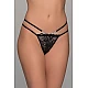 Δαντελένιο String με Strass   Μαύρο Milena By Paris 007743-Μαύρο