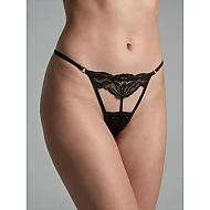 Sexy Tanga String   Μαύρο Milena By Paris 007777-Μαύρο