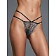 Tanga String Τούλι   Τιγρέ Milena By Paris 007781-Τιγρέ