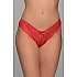 Brazilian Slip με Δαντέλα – Κόκκινο Milena By Paris 008484-Κόκκινο