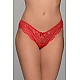 Brazilian Slip με Δαντέλα – Κόκκινο Milena By Paris 008484-Κόκκινο