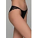 Σατέν Brazilian Slip με Δαντέλα – Μαύρο Milena By Paris 008501-Μαύρο