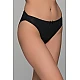 High Leg Σλιπ Bikini Bamboo   Μαύρο Milena By Paris 008505-Μαύρο