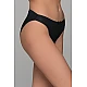 High Leg Σλιπ Bikini Bamboo   Μαύρο Milena By Paris 008505-Μαύρο