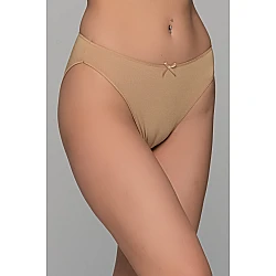High Leg Σλιπ Bikini Bamboo   Μπεζ Milena By Paris 008505-Μπεζ