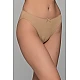 High Leg Σλιπ Bikini Bamboo   Μπεζ Milena By Paris 008505-Μπεζ