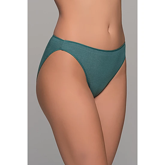 High Leg Σλιπ Bikini Bamboo   Πράσινο Milena By Paris 008505-Πράσινο