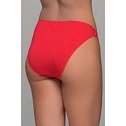 High Leg Σλιπ Bikini Bamboo   Κόκκινο Milena By Paris 008505-Κόκκινο