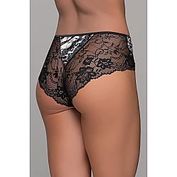 Ψηλόμεσο Σλίπ Δαντέλα και Βελούδο – Animal print Milena By Paris 008524-Animal print