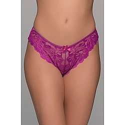 Ψηλόμεσο Σλίπ Δαντέλα   Magenta Milena By Paris 008528-Magenta
