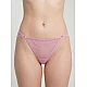 Σλιπ Μπραζίλ με Τούλι και Δαντέλα   Rose pink Milena By Paris 008547-Rose pink
