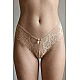 Brazilian Slip με Δαντέλα – Μπεζ Milena By Paris 008552-Μπεζ