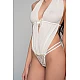 Body String με Ύφασμα Πλισέ και Δαντέλα   Ιβουάρ Milena By Paris 002490-Ιβουάρ