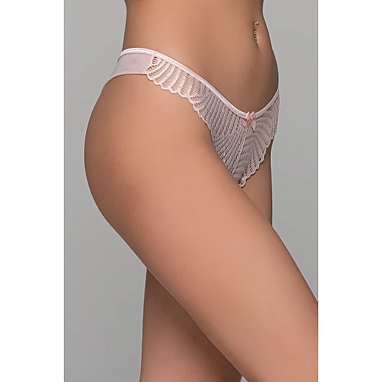 Brazilian Slip με Δαντέλα – Baby pink Milena By Paris 008484-Baby pink