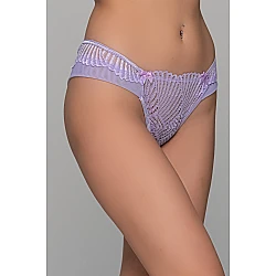 Brazilian Slip με Δαντέλα – Λιλά Milena By Paris 008486-Λιλά
