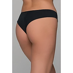Brazilian Slip με Δαντέλα – Μαύρο Milena By Paris 008485-Μαύρο