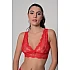 Δαντελένιο Bralette   Κόκκινο Milena By Paris 010197-Κόκκινο