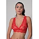 Δαντελένιο Bralette   Κόκκινο Milena By Paris 010197-Κόκκινο