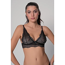 Δαντελένιο Bralette   Μαύρο Milena By Paris 010193-Μαύρο