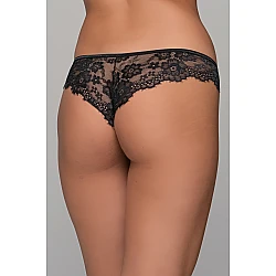 Δαντελένιο Brazilian Slip – Μαύρο Milena By Paris 008469-Μαύρο